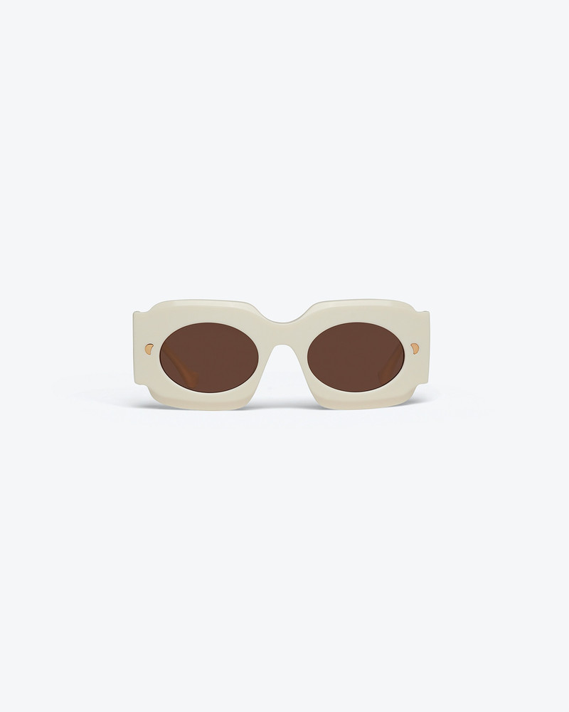 Nanushka CATHI - Bio-plastic square-frame sunglasses - Shell outlook