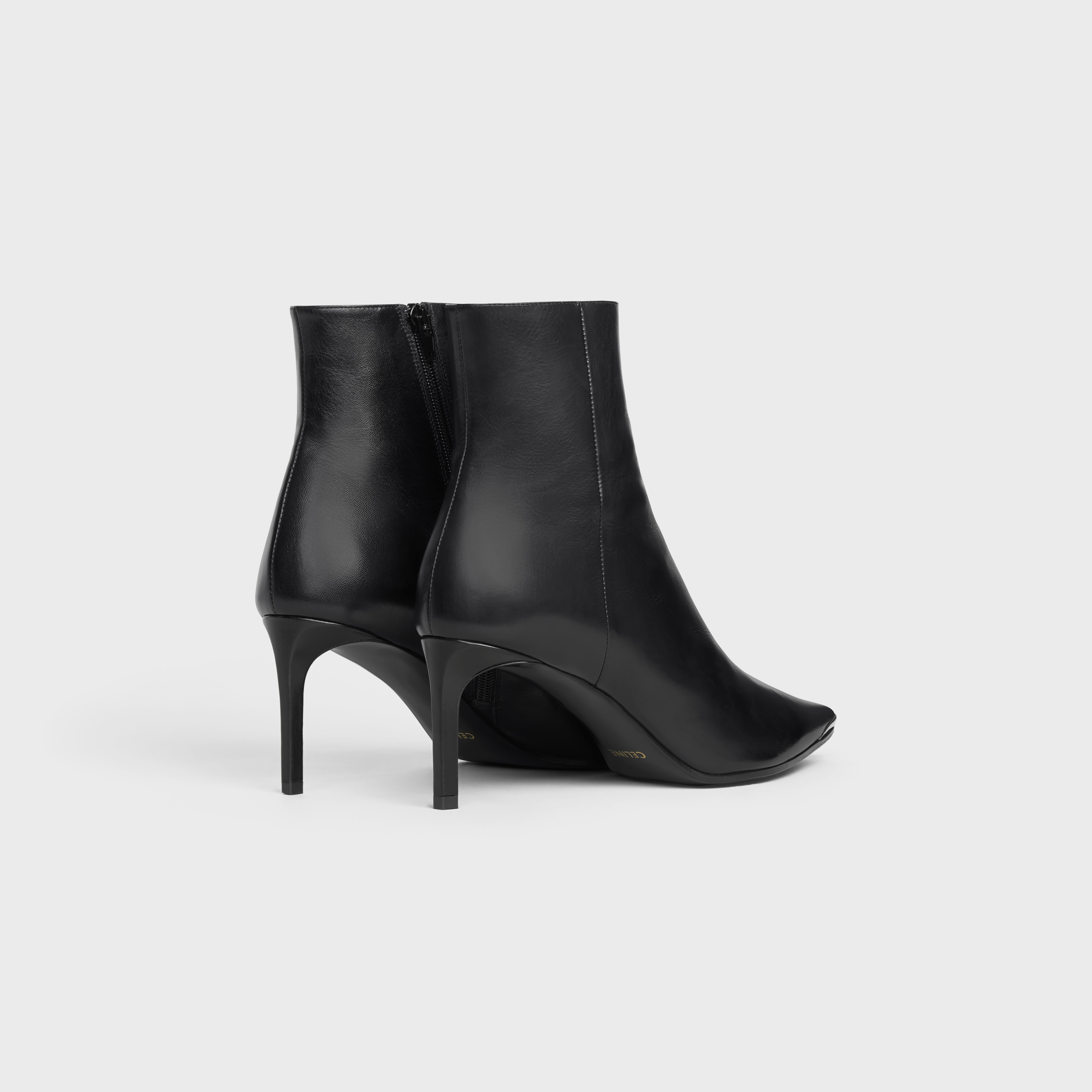 Celine Boots metal toe fitted ankle boot in Calfskin - 3