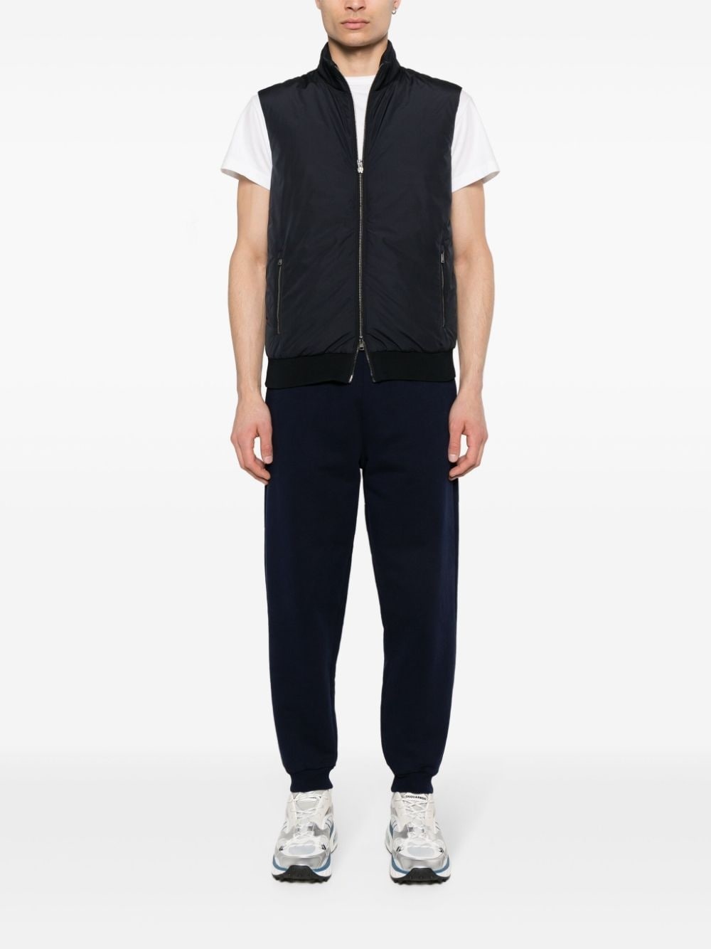 panelled-design gilet - 2