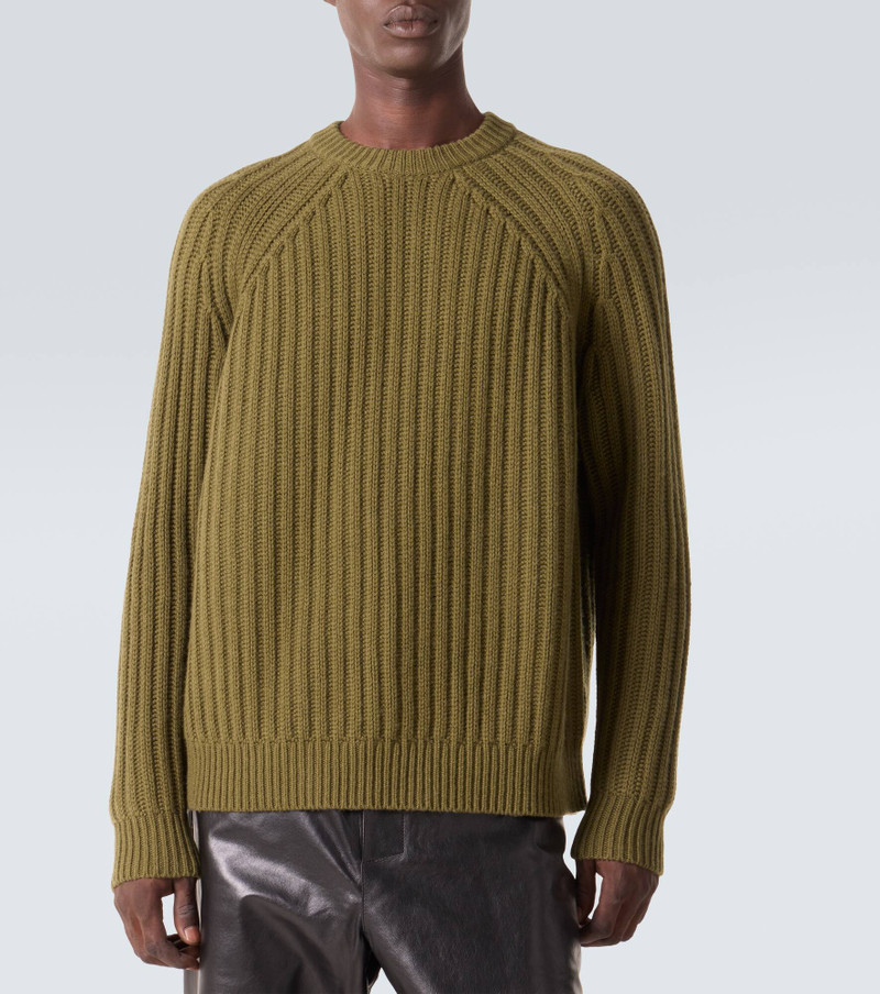 Ribbed-knit wool and cashmere sweater 3