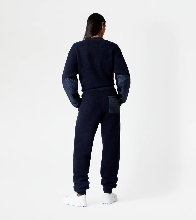 CASHMERE BLEND TROUSERS - BLUE 10