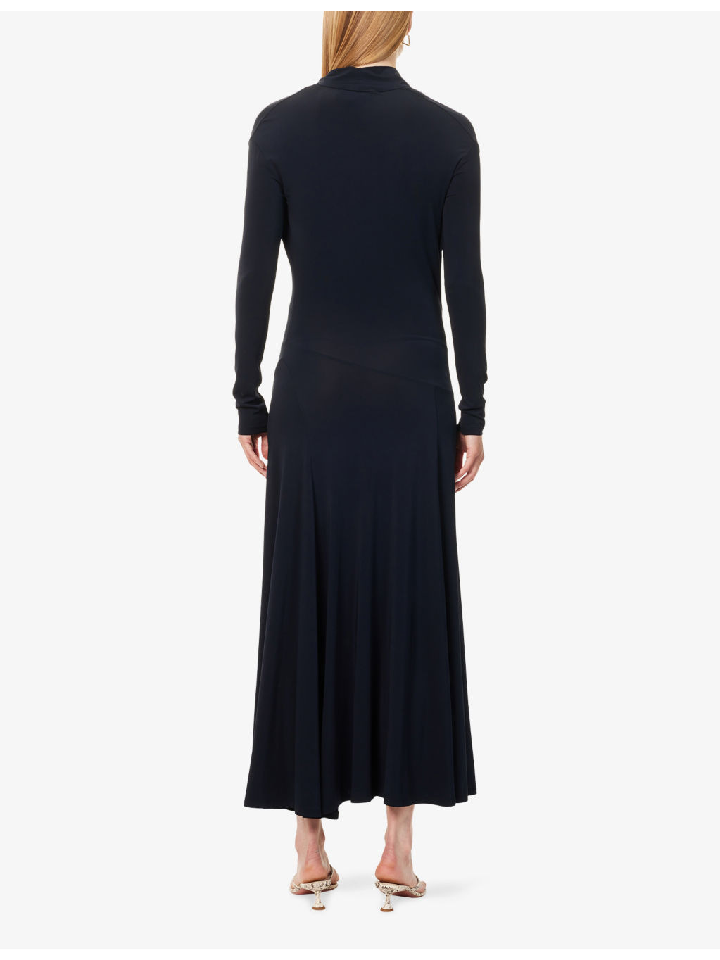 Eadan Long-Sleeve Stretch-Jersey Maxi Dress - 4