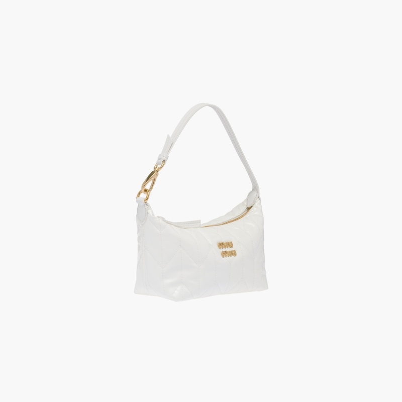 Miu Spirit matelassé patent leather mini-bag - 5