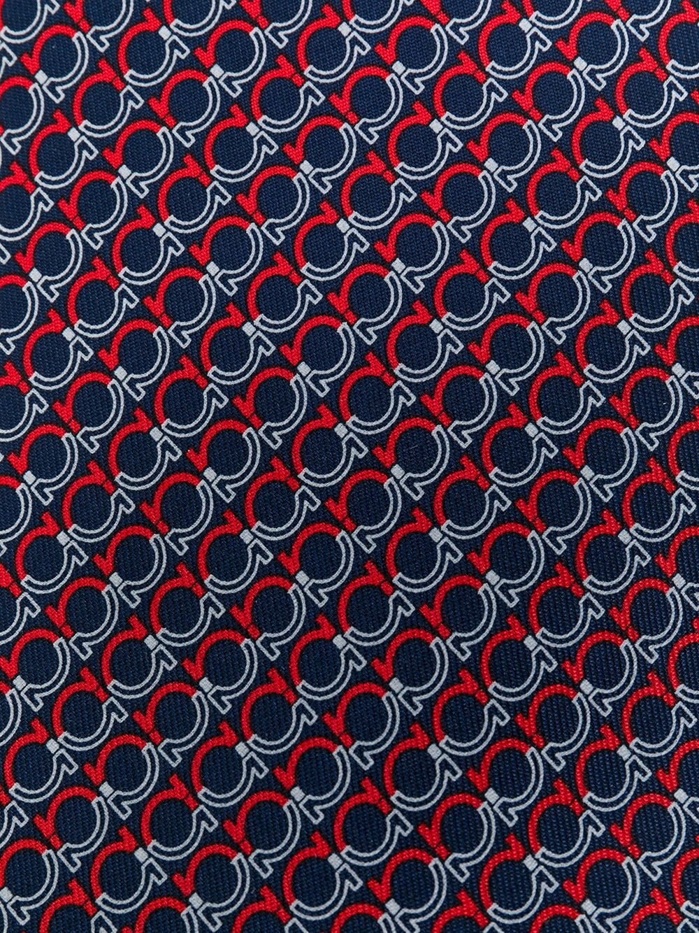 Gancini print tie - 2