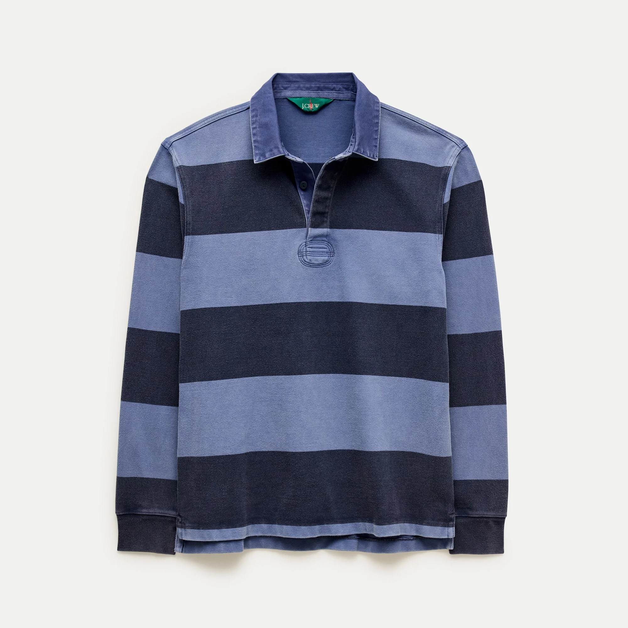 Overdyed rugby shirt in stripe - 1