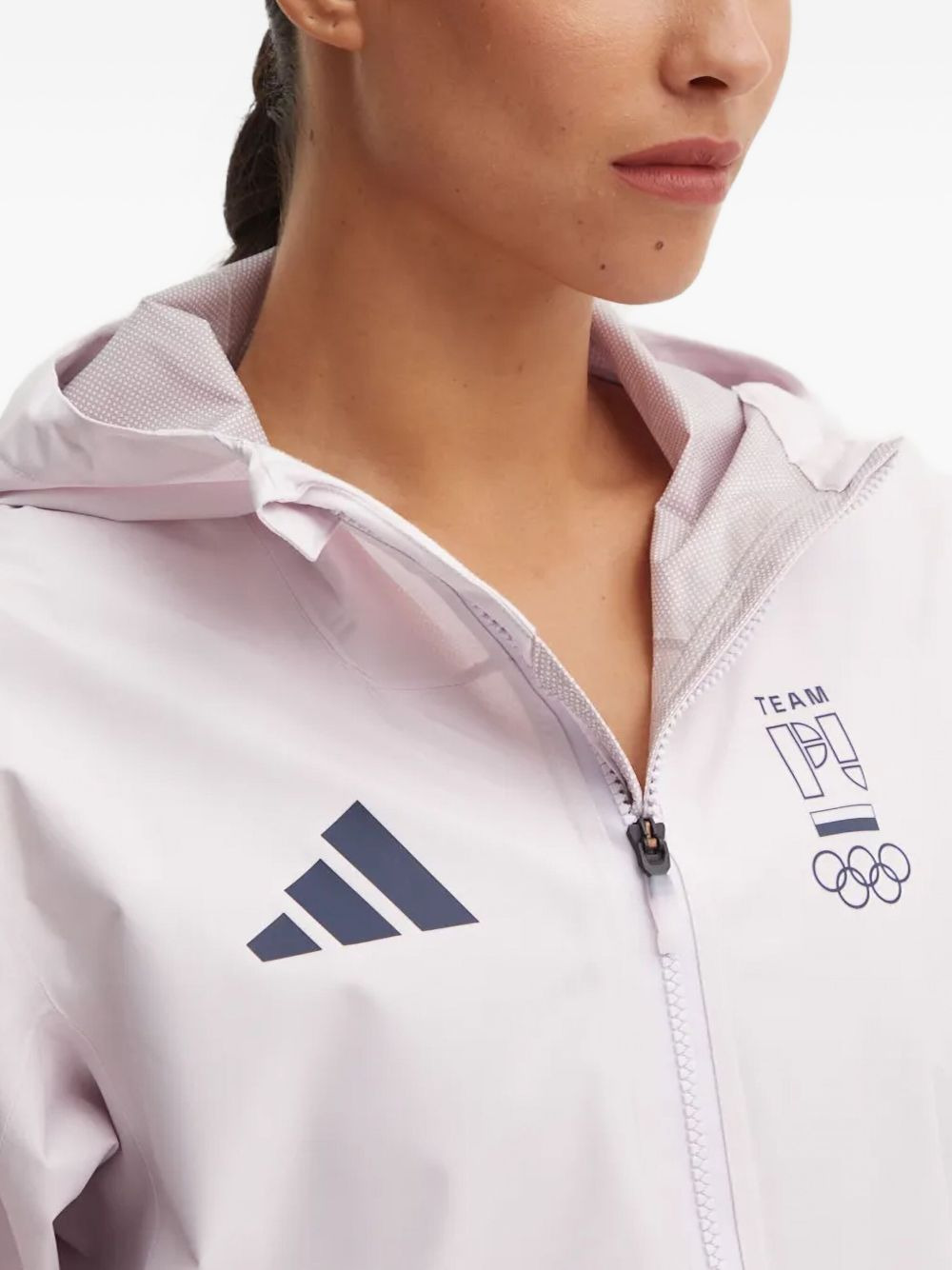 olympic-logo hooded jacket - 4