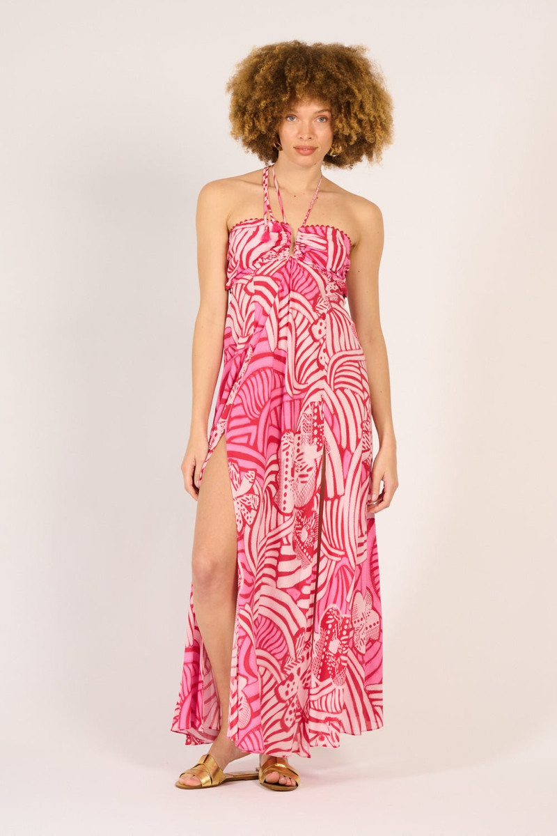 Long Dress Carla - Pink Japonism 1