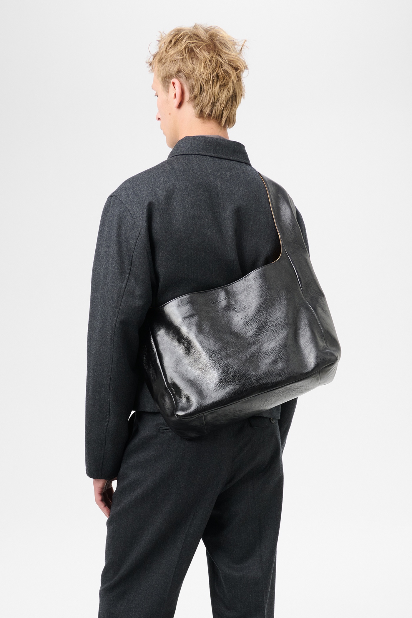 Our Legacy Grande Brick Bag Deep Black Leather | ourlegacy