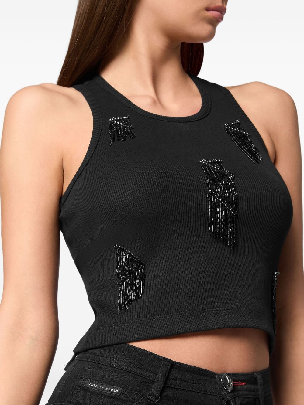 fringed tank top - 5