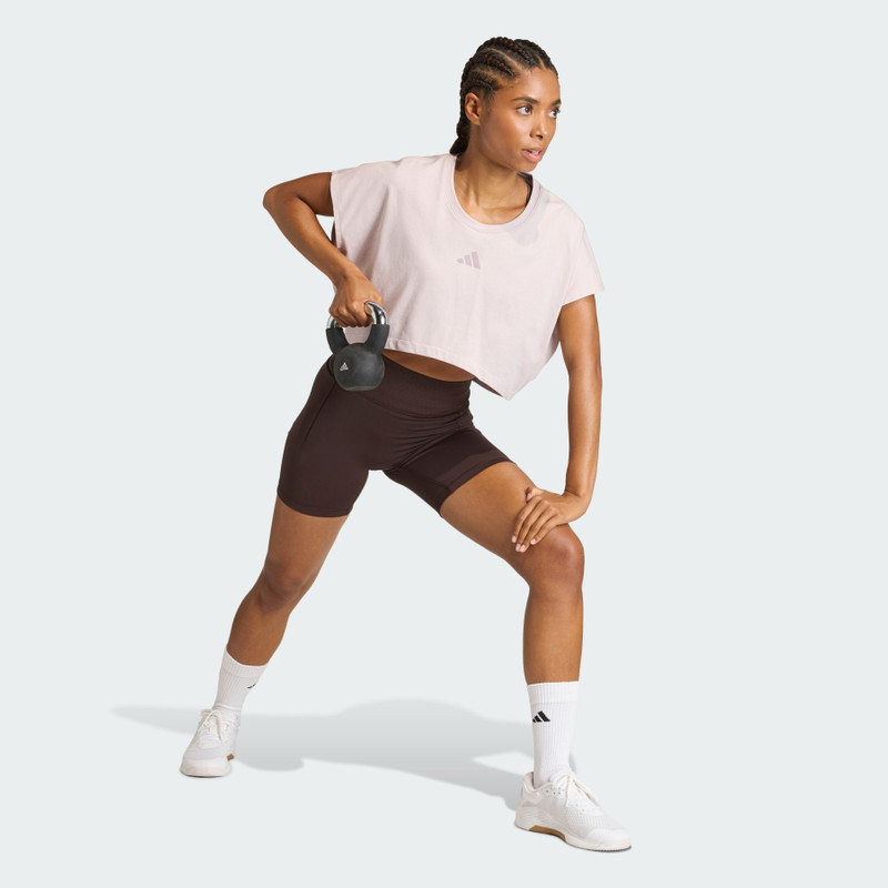 Power Workout Cropped Boxy 3-Stripes Tank 4