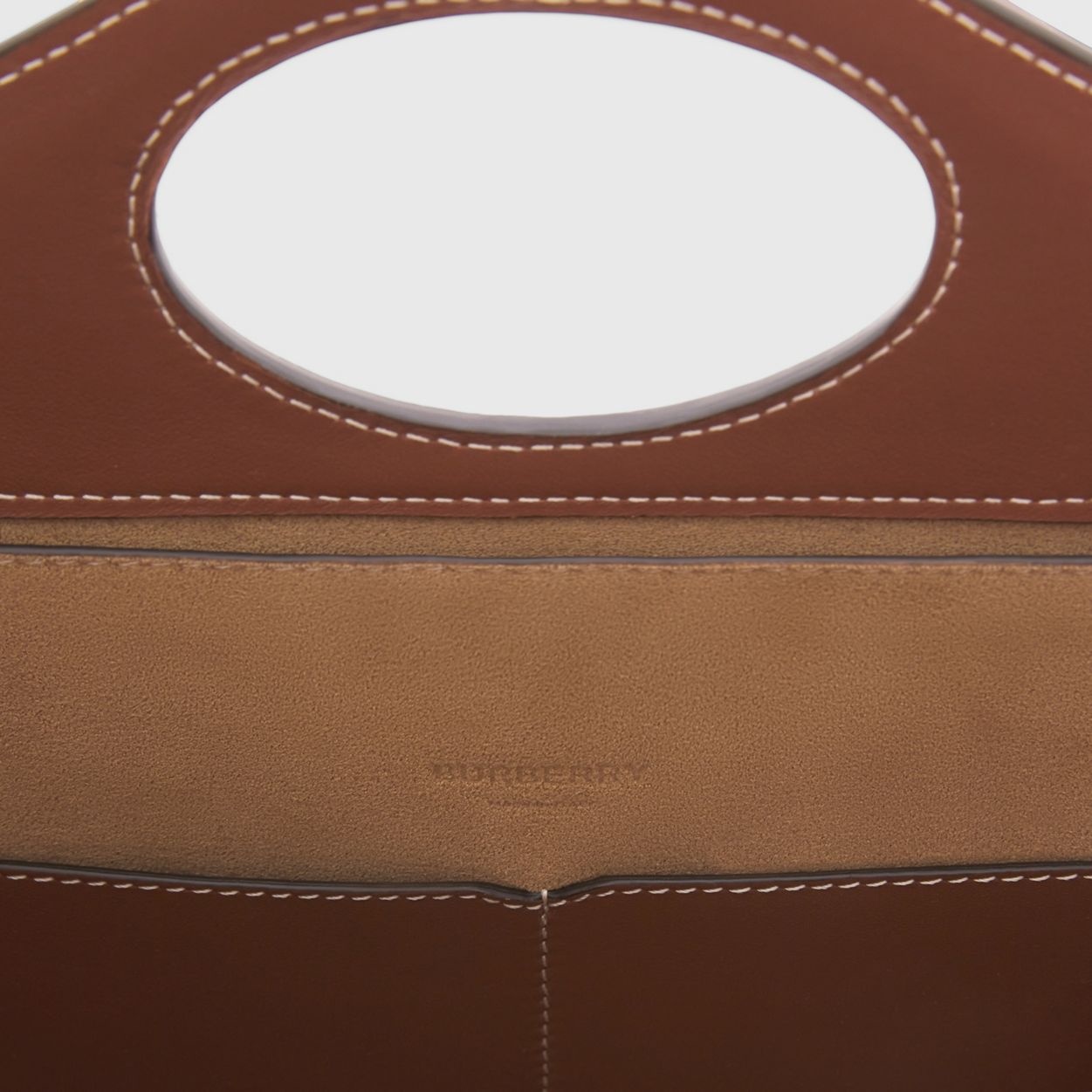 Small Leather Soft Pocket Tote - 9