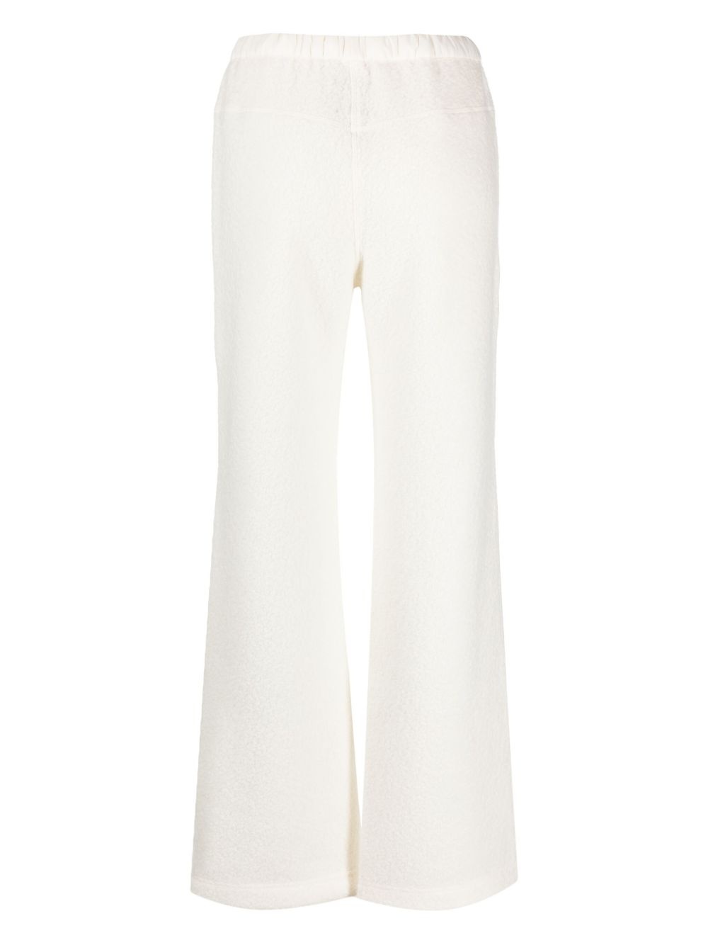 elasticated-waist sherpa fleece trousers - 2