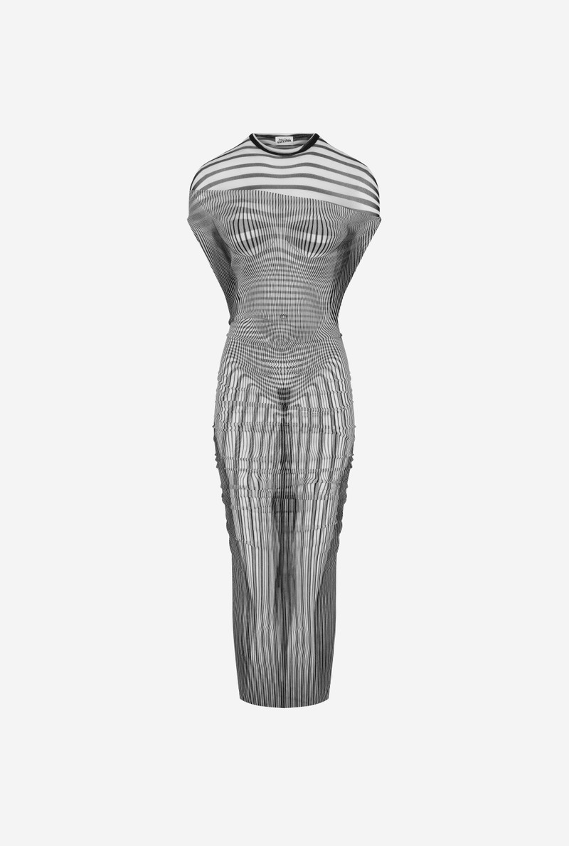 THE LONG DRAPED BODY MORPHING DRESS 7