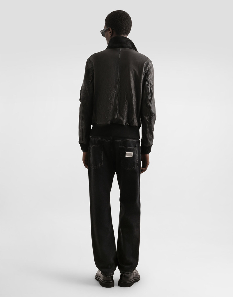 Aged effect nappa jacket 3