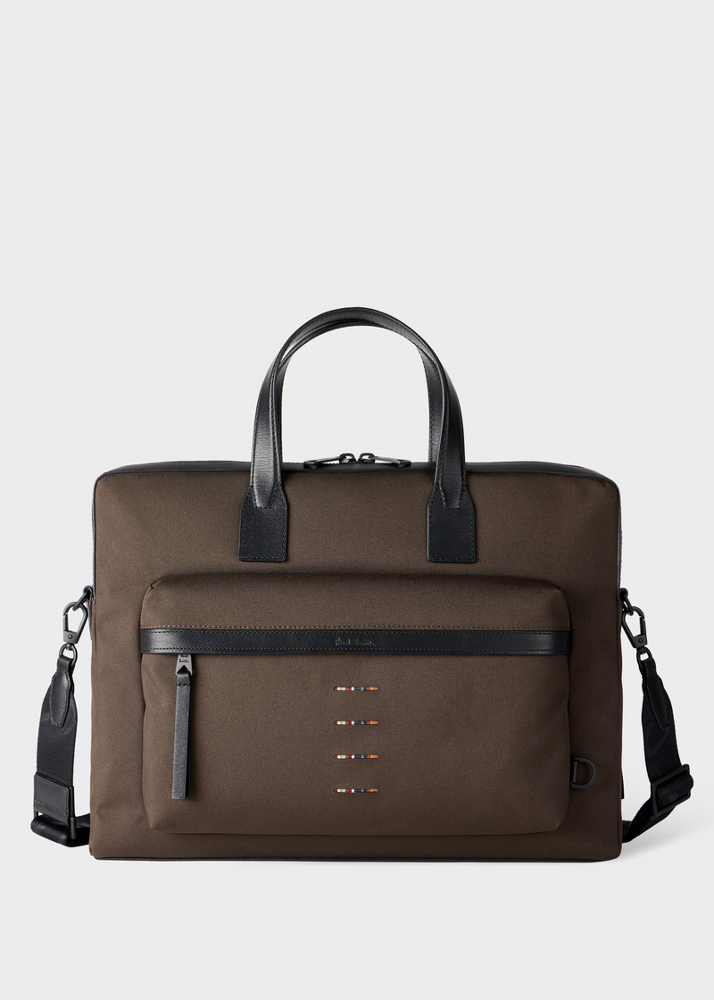 Khaki Cordura® Laser 'Signature Stripe' Folio 1