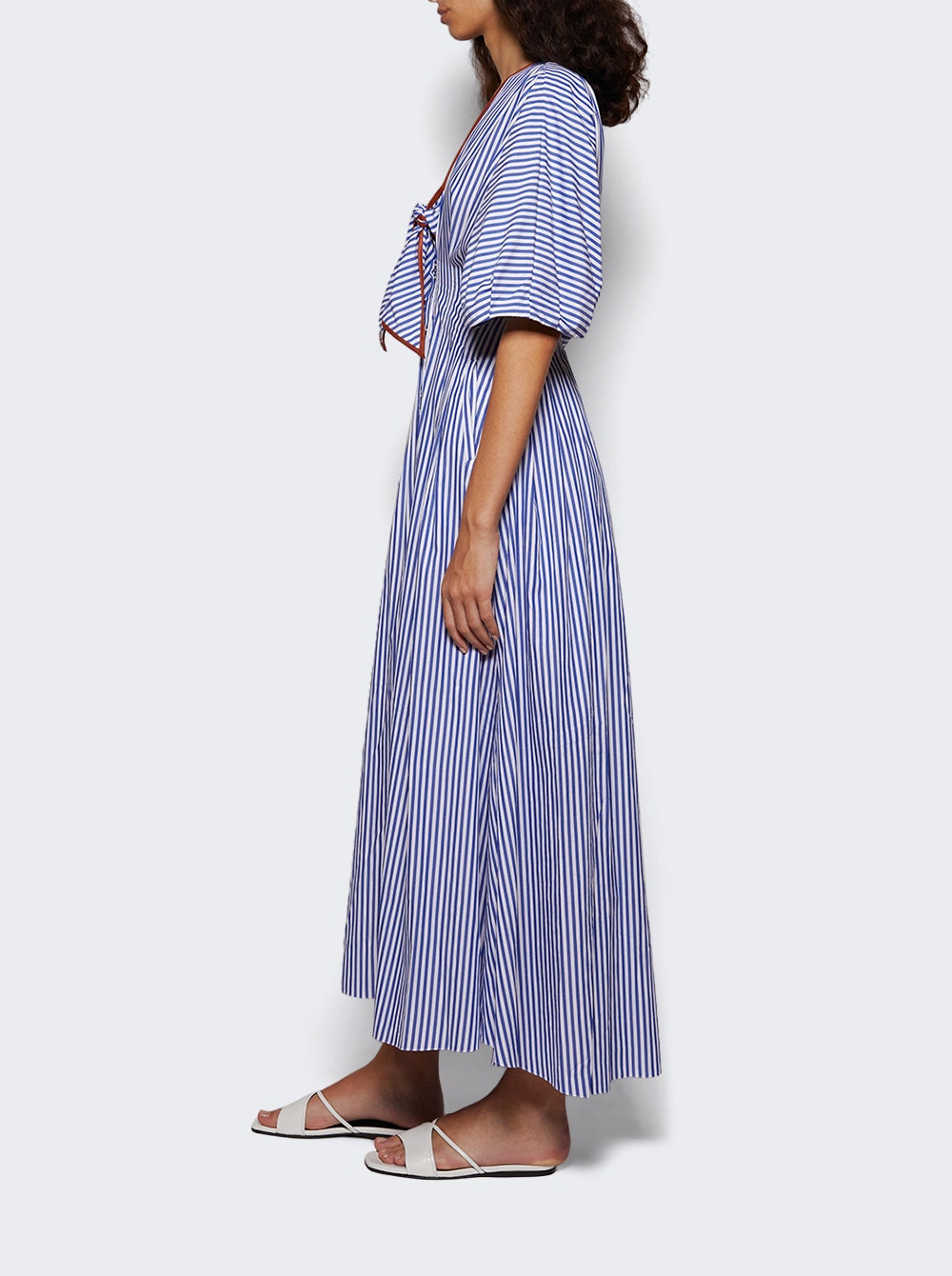 Endless Spring Midi Dress Off White And Blue - 3