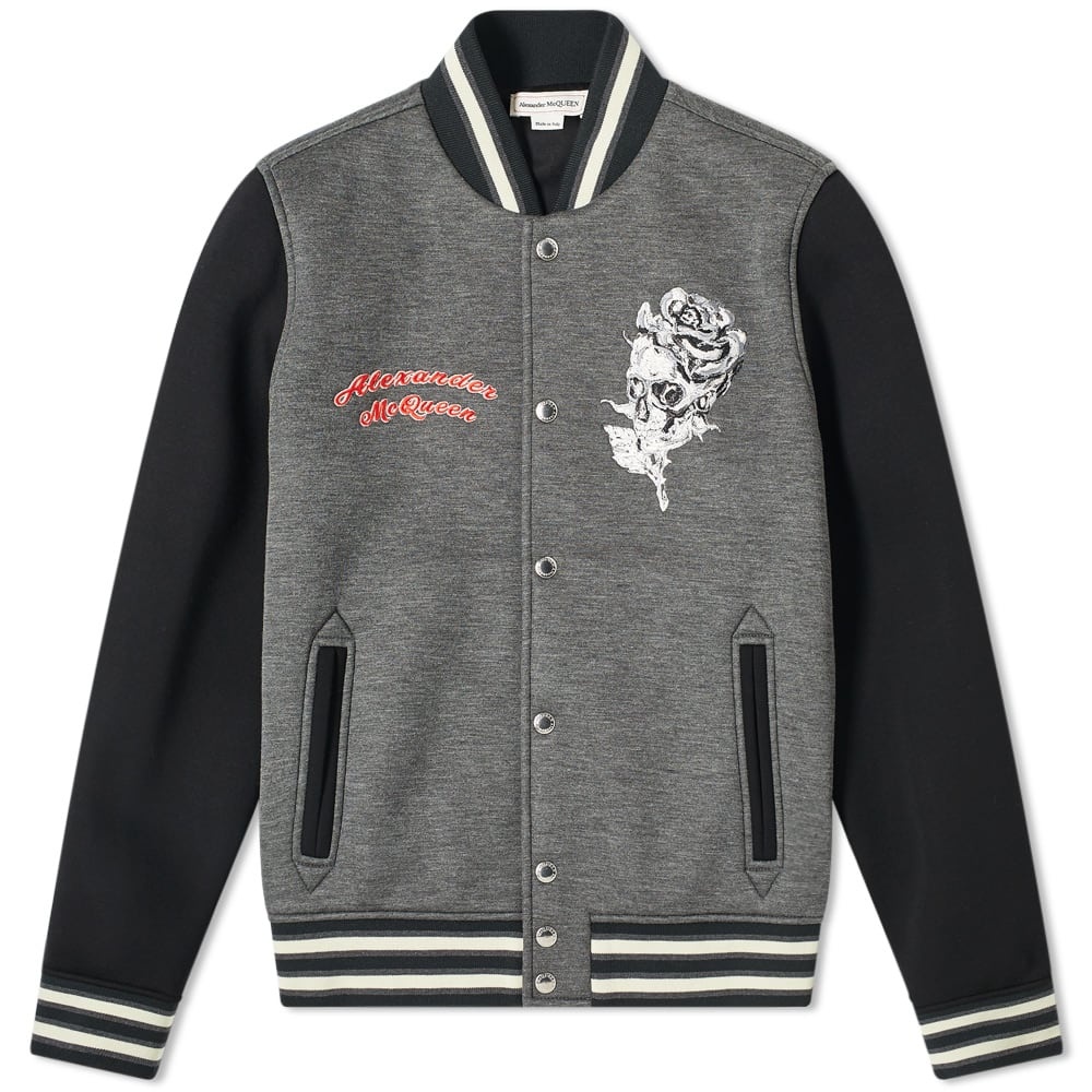 Alexander McQueen Embroidered Bomber Jacket - 1