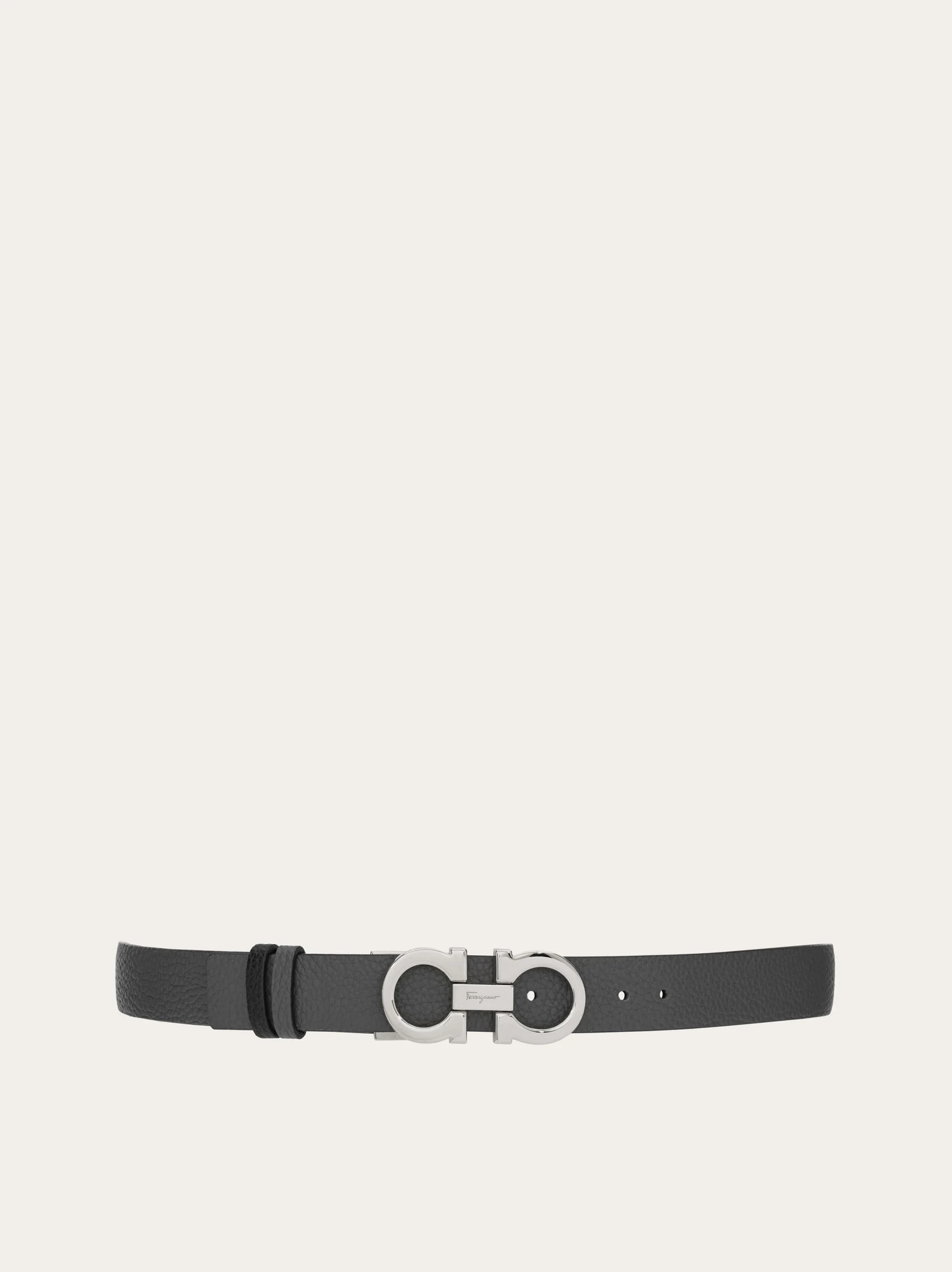 Reversible and adjustable Gancini belt - 1