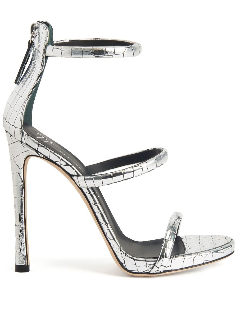 Harmony 120mm metallic-effect sandals - 1