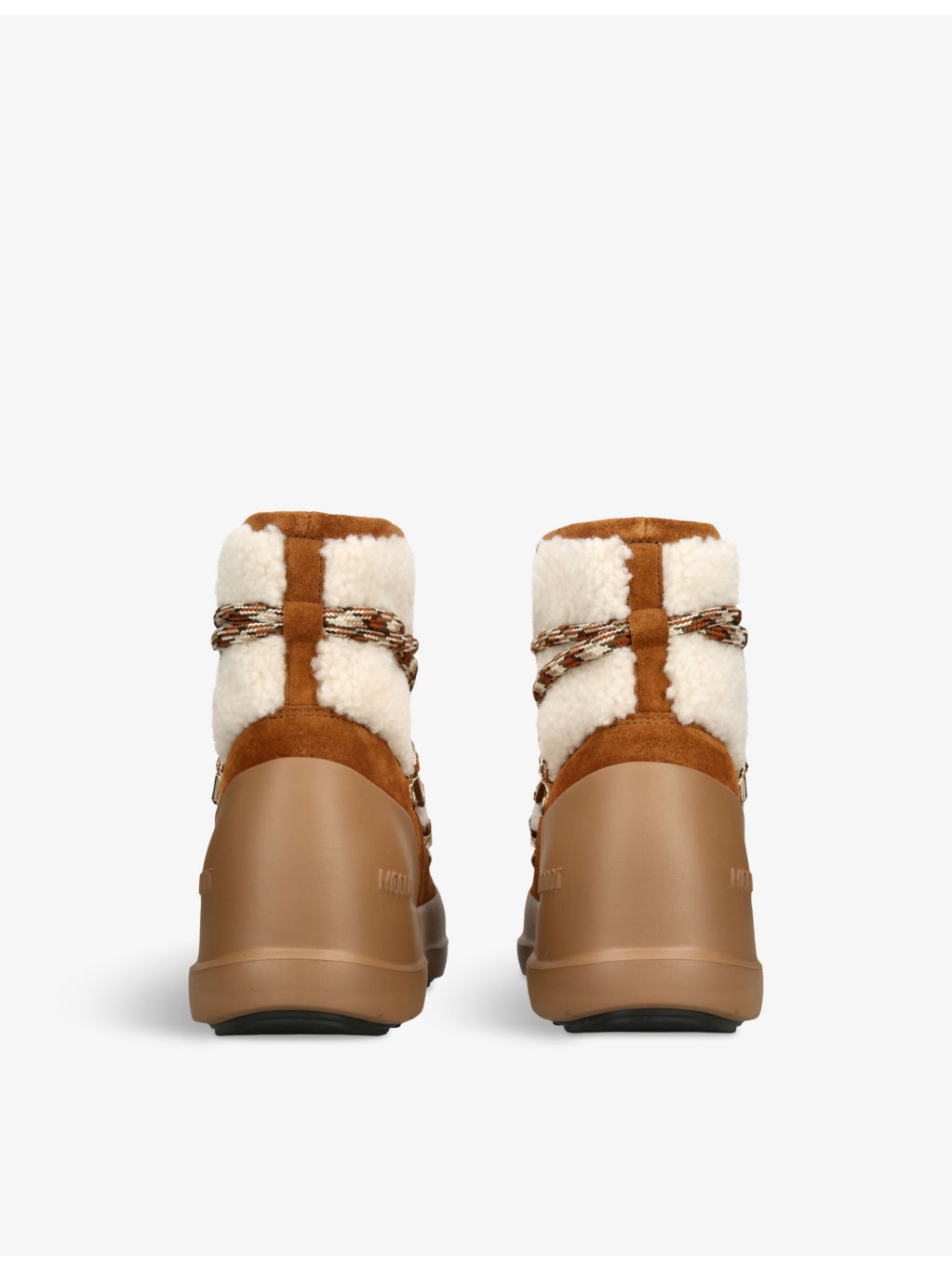 Luna lace-up shearling ankle boots - 4