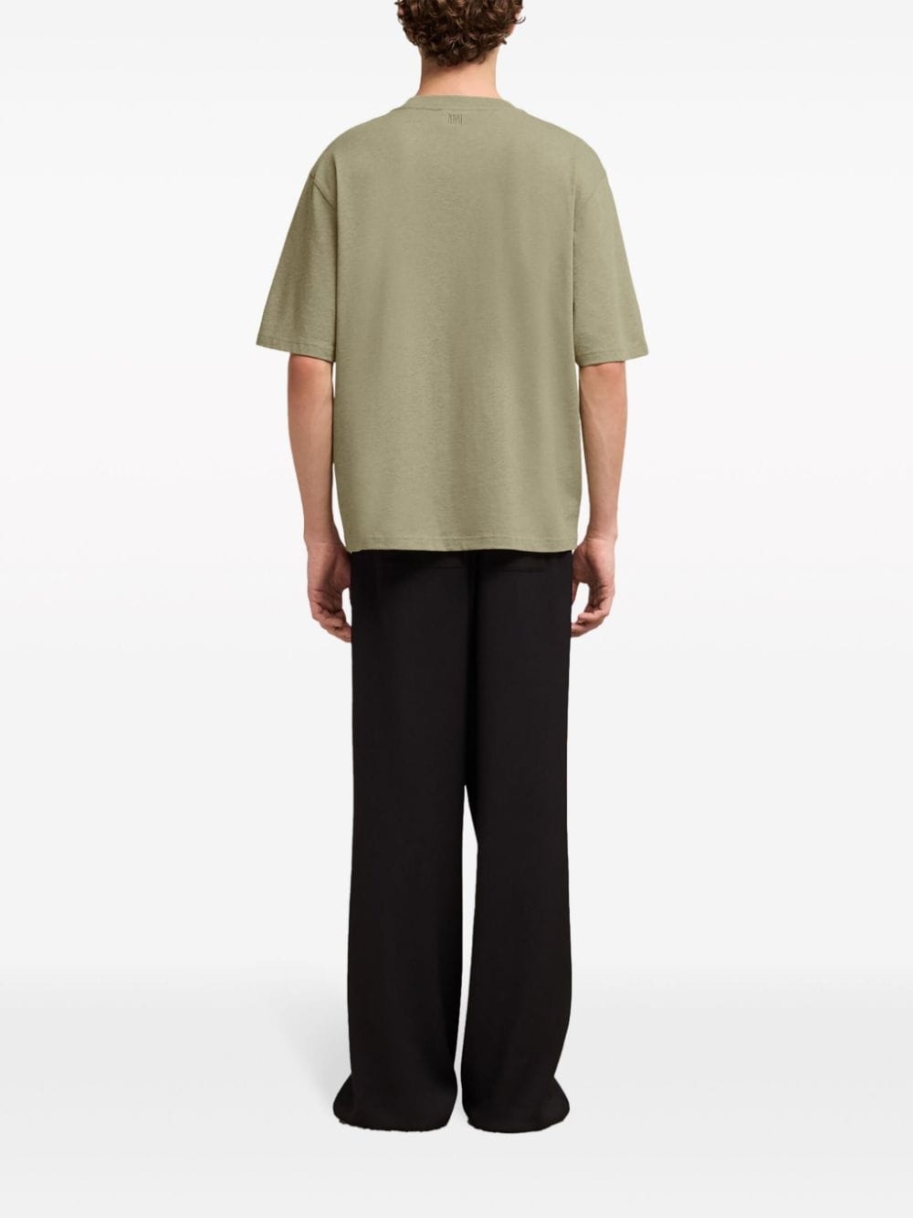 logo-embroidered organic cotton T-shirt - 4