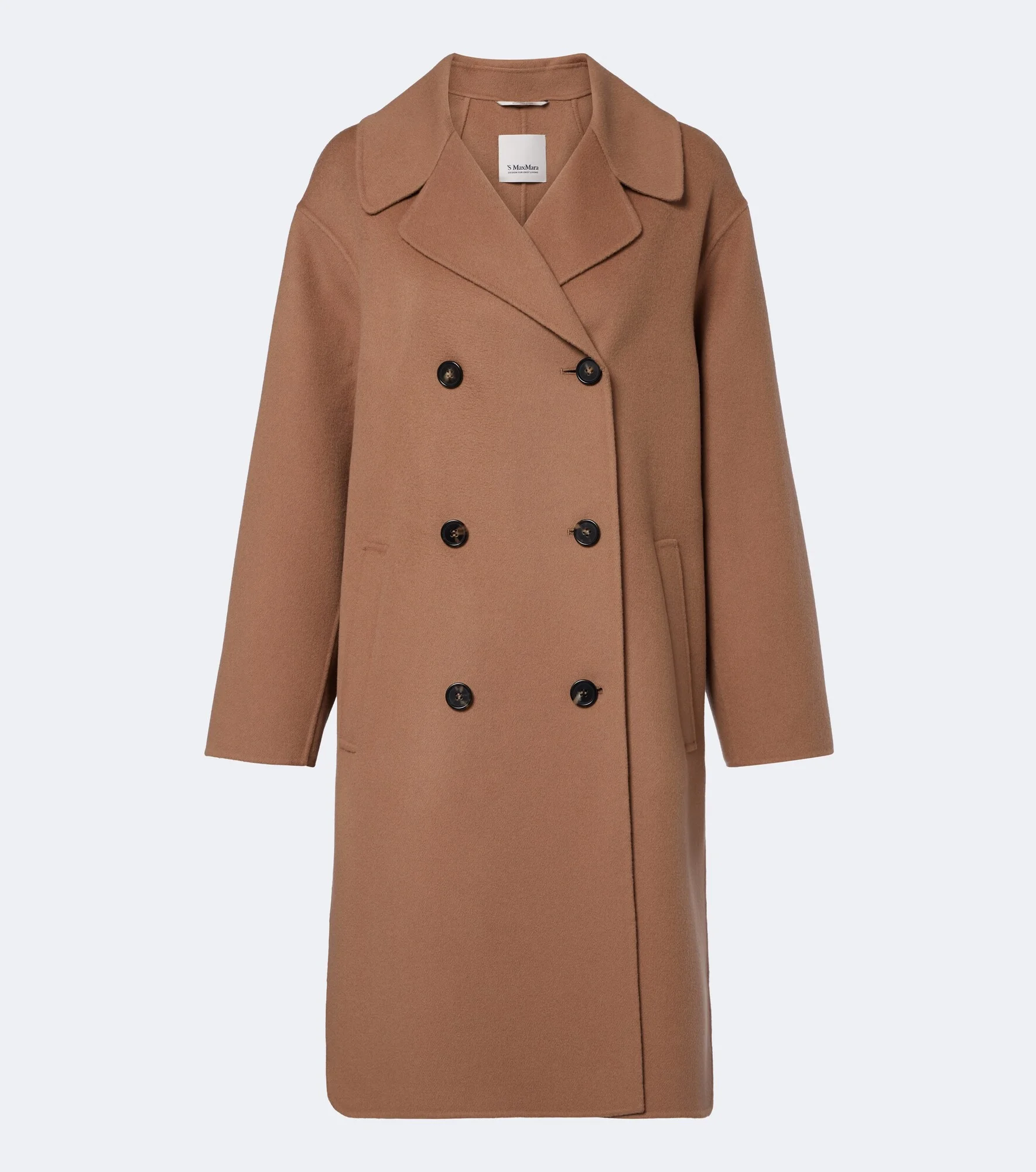 Double-breasted virgin wool coat - 1