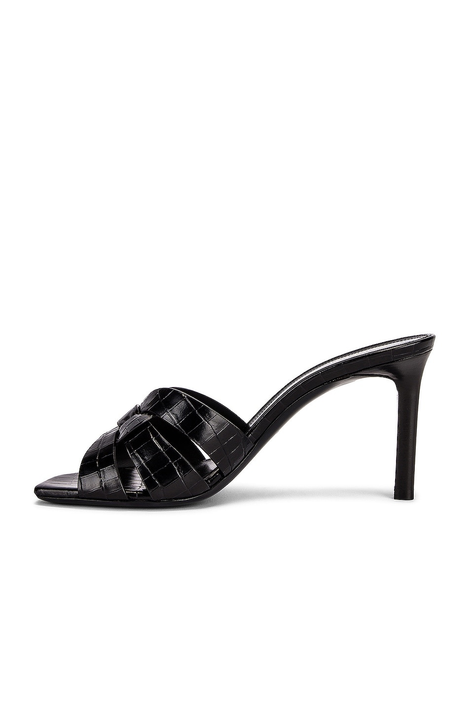 Tribute Embossed Croc Mules - 5