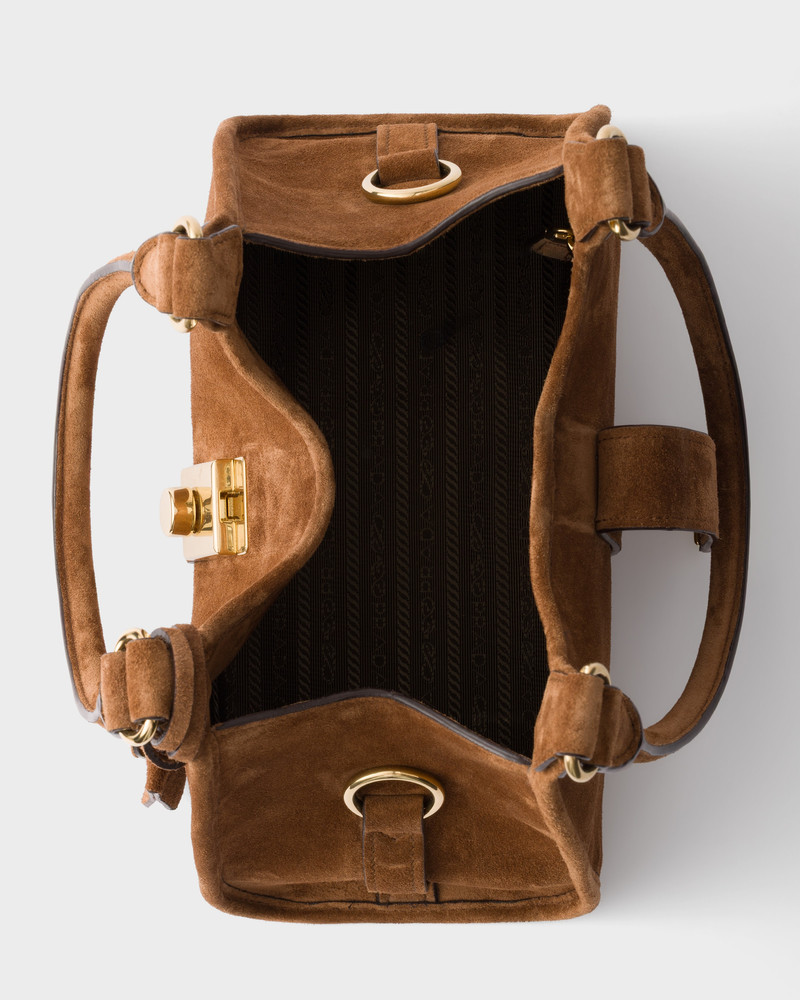 Small suede tote bag 5