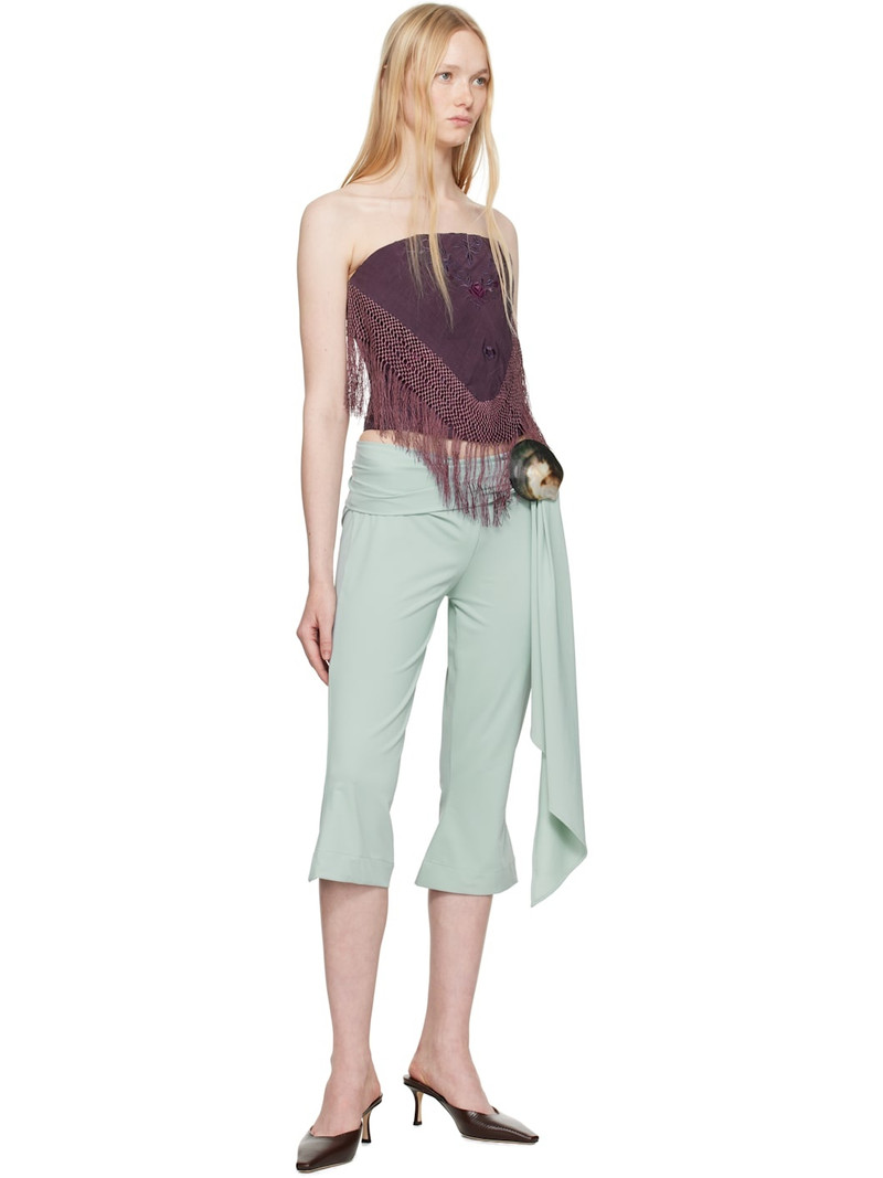 CONNER IVES Purple Piano Shawl Corset Top outlook