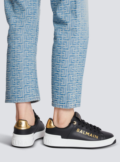Balmain B-Court leather trainers outlook