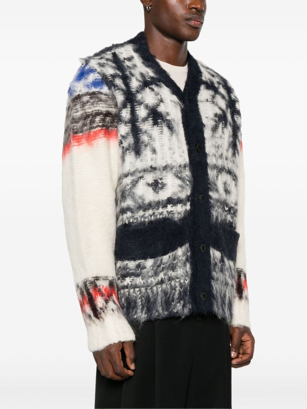 intarsia-knit cardigan - 3