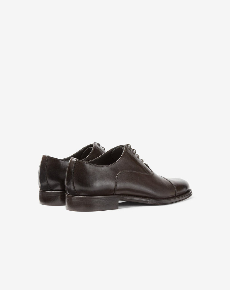 Brown leather Oxford shoes 3