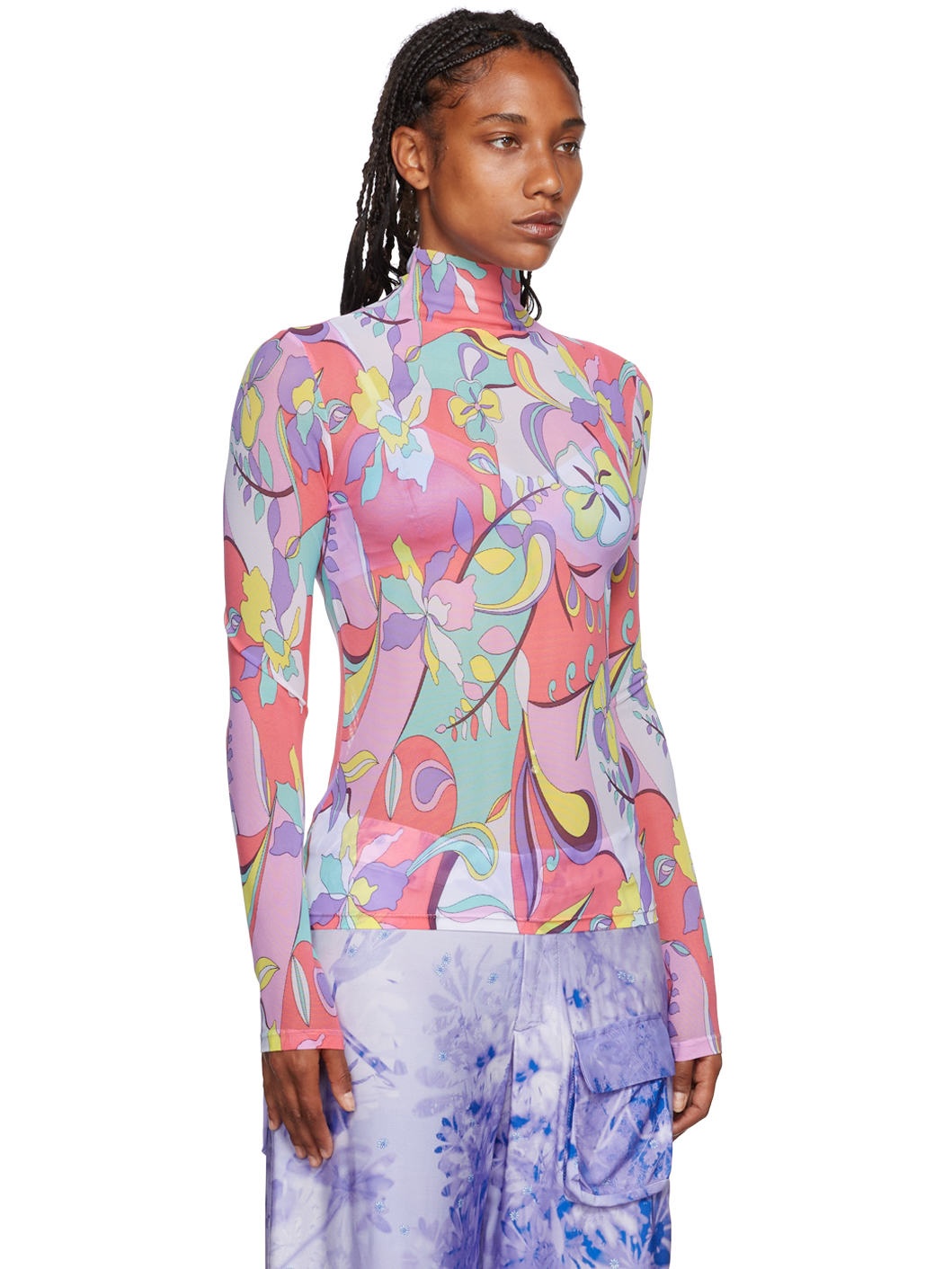 Multicolor Cardio Nova Turtleneck - 2