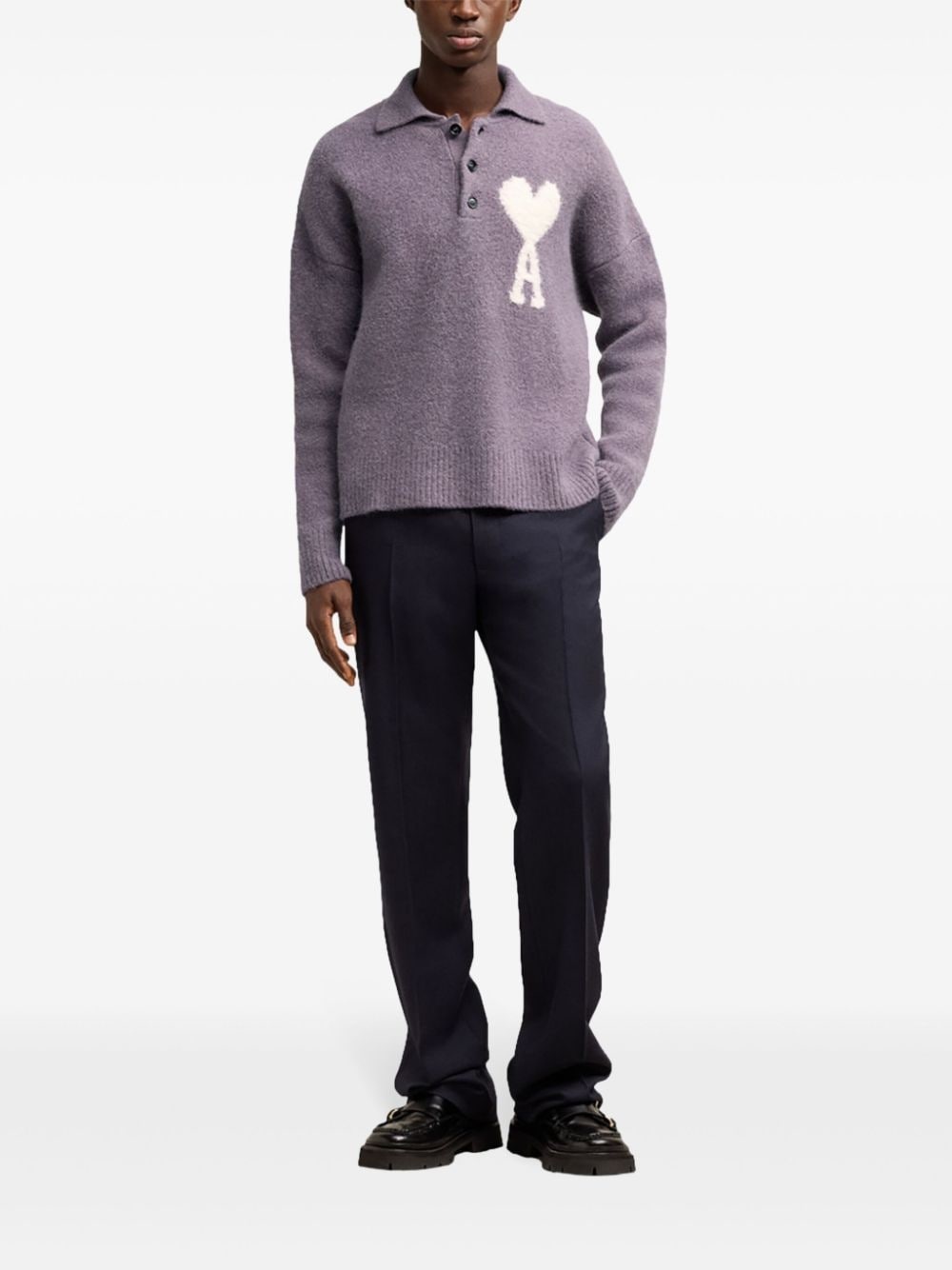 Ami De Coeur polo-collar jumper - 3