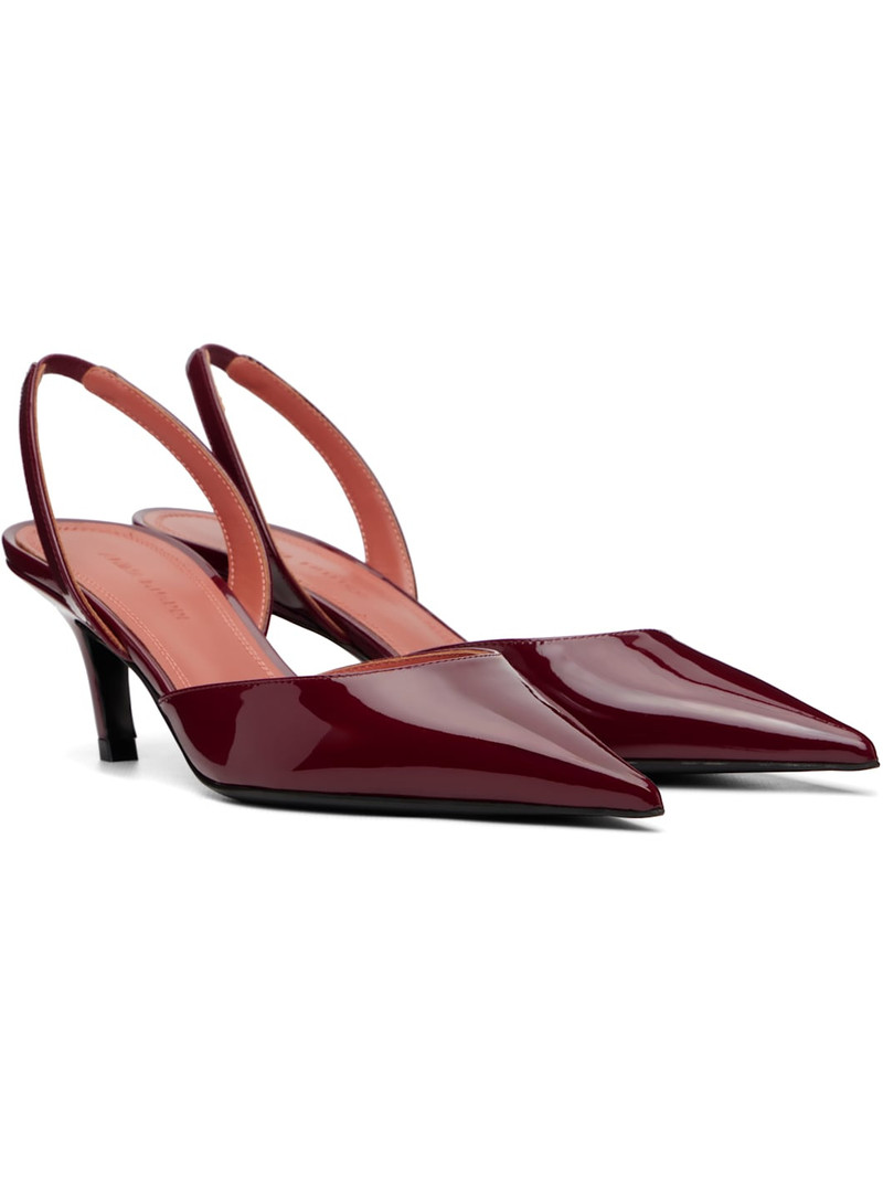 Burgundy Sofia 60 Sling Heels 4