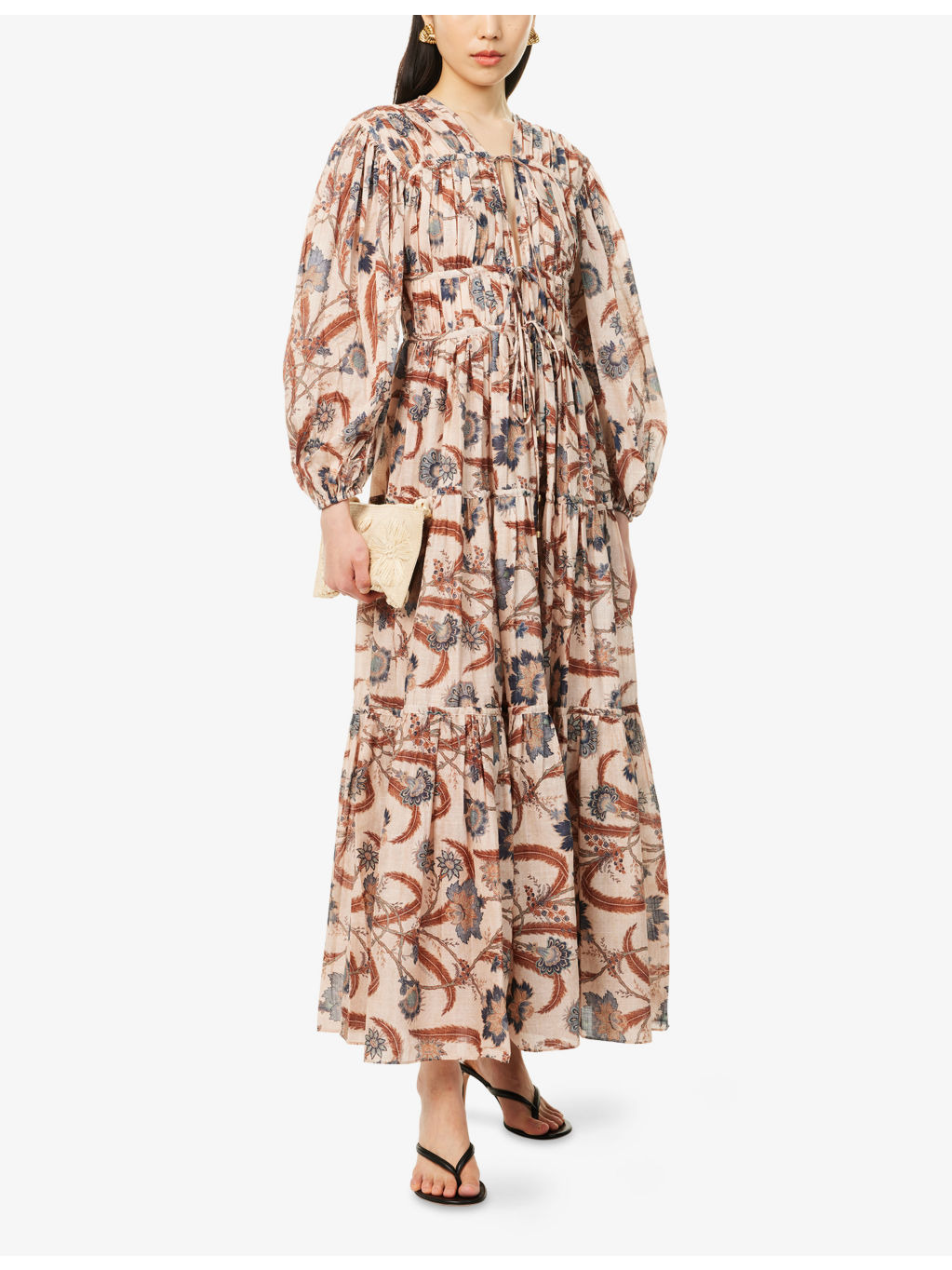 Ascension Floral-Print Cotton Maxi Dress - 2