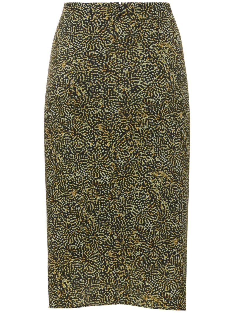 Joella printed viscose midi skirt - 5