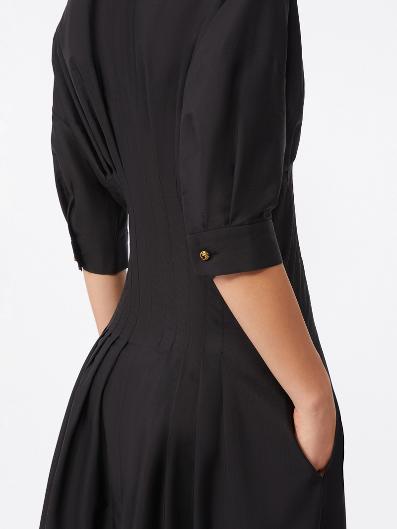 CERA Cotton poplin dress - BLACK 6