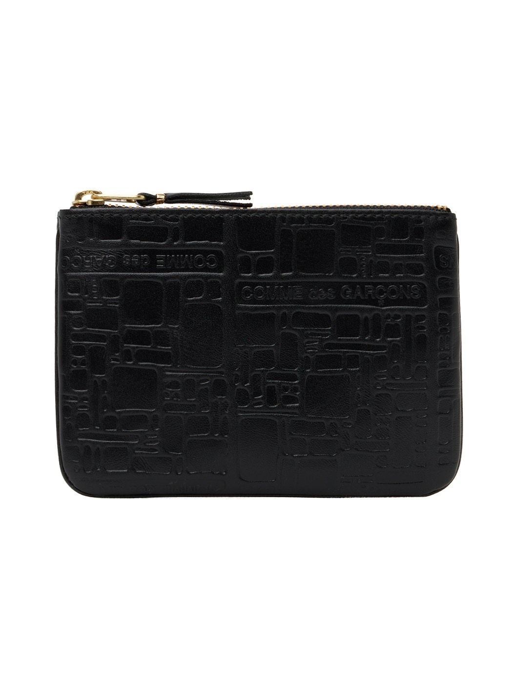 Black Embossed Pouch - 1