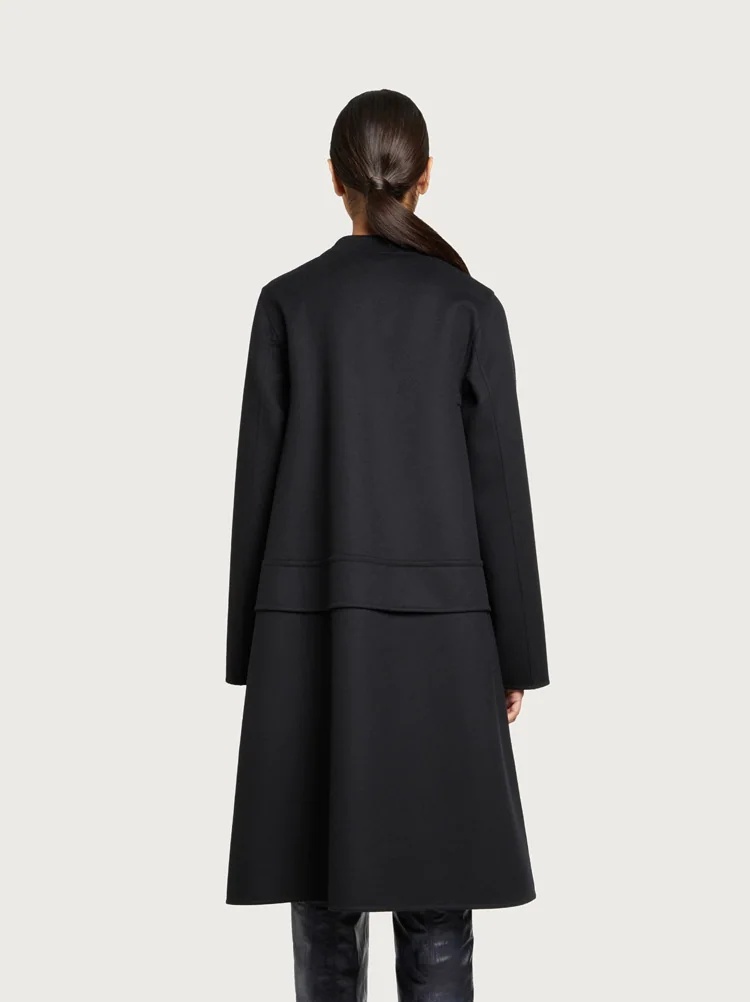 MIXED CASHMERE COAT - 3