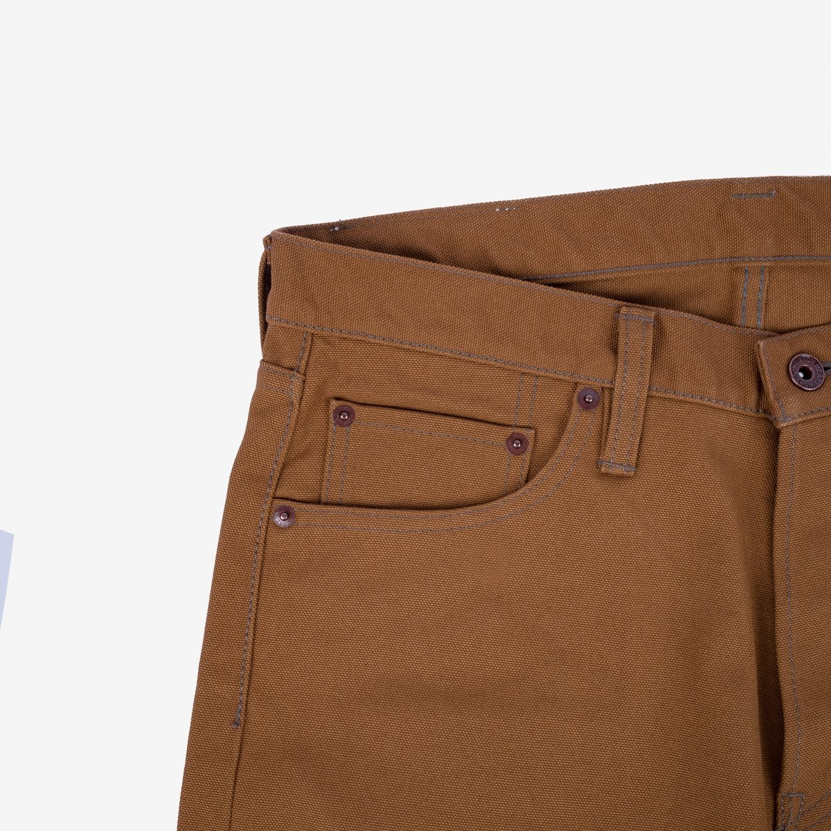 IH-634D 17oz Duck Straight Cut Jeans - Brown - 9