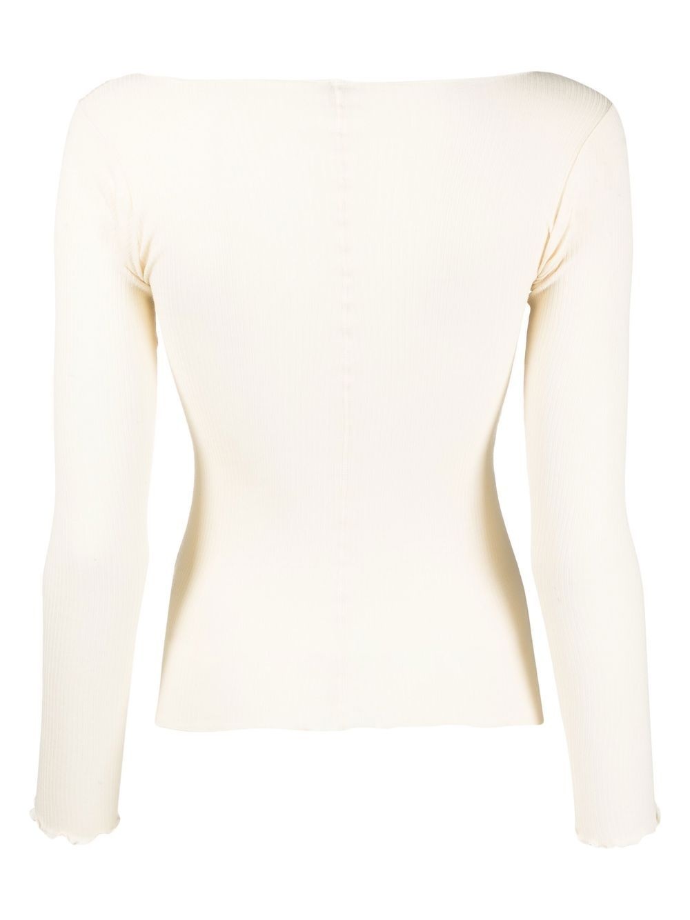 scallop edge sweater - 2