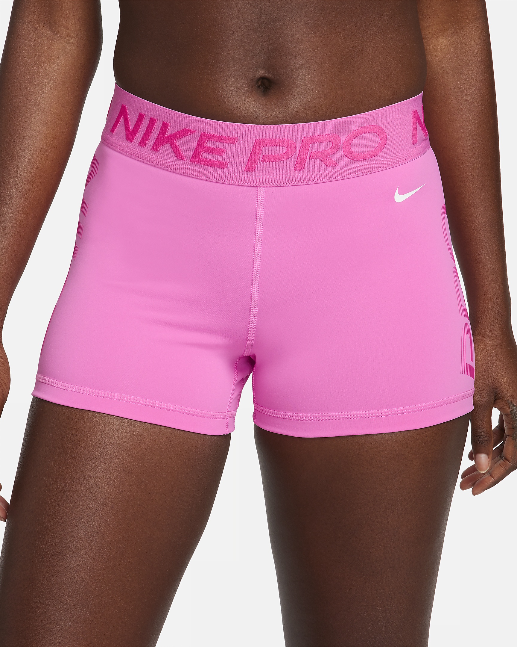 Nike Pro Women's Mid-Rise 3" Graphic Shorts - 2