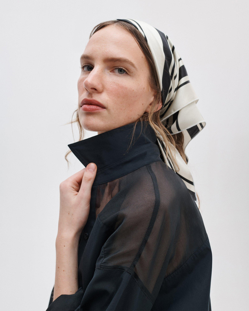 rag & bone Gia Striped Italian Silk Scarf outlook