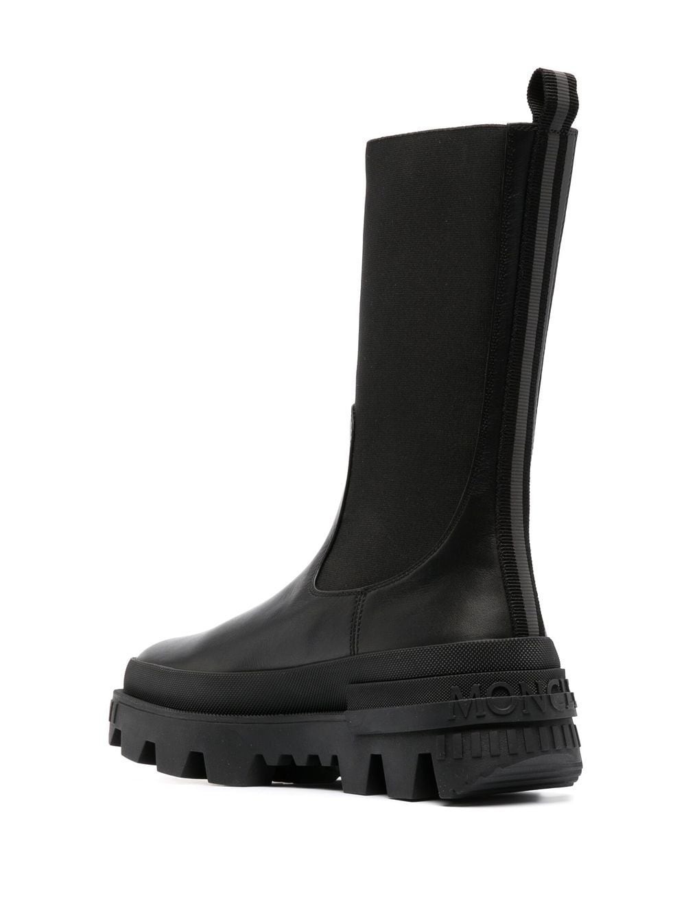 ridged-sole panelled boots - 3
