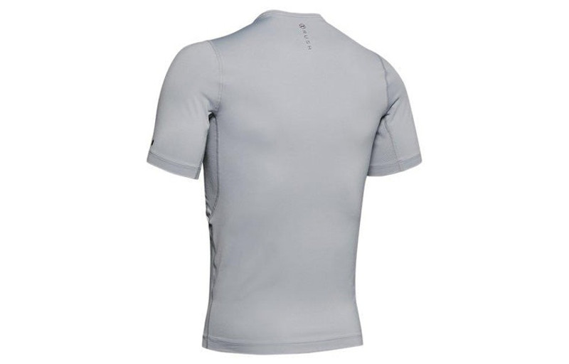 Under Armour Men's Under Armour RUSH HeatGear Short Sleeve Gray 1353449-011 outlook