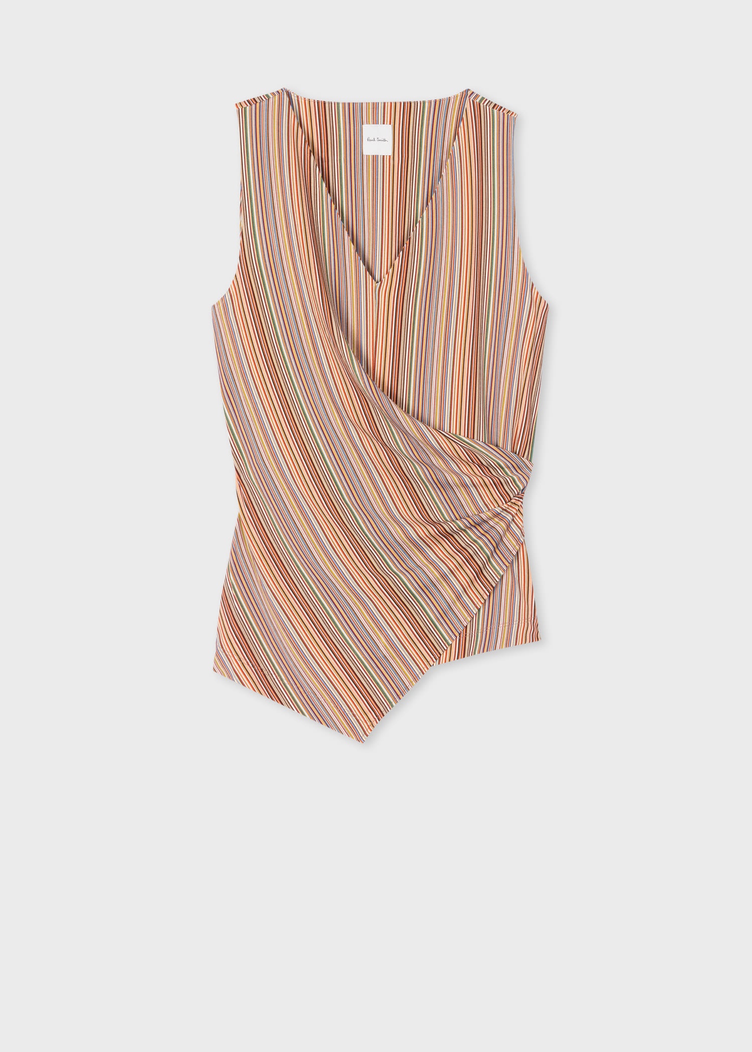 'Signature Stripe' Wrap Vest Top - 1