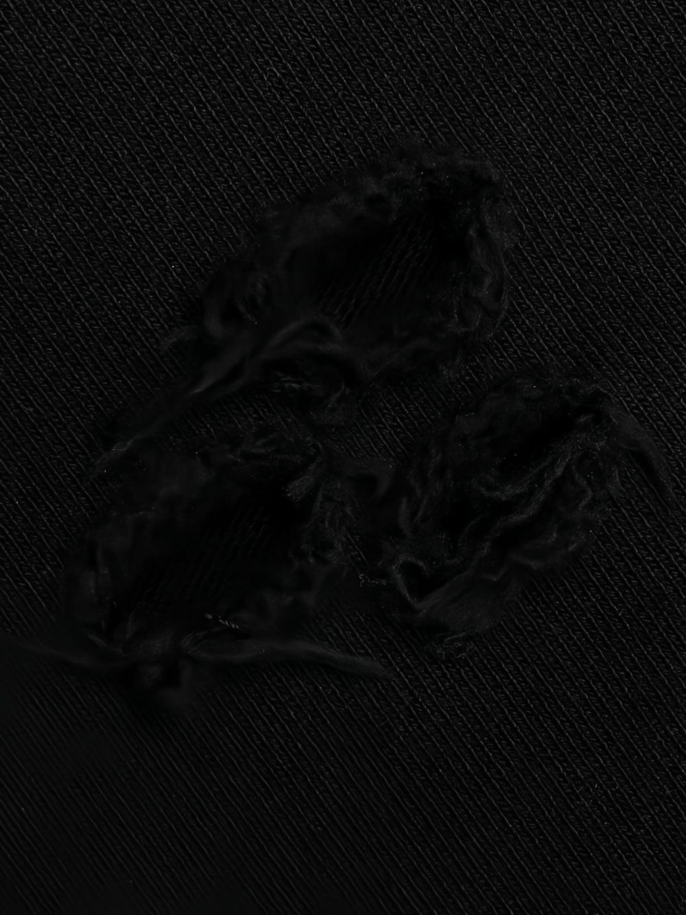 embroidered distressed shorts - 4