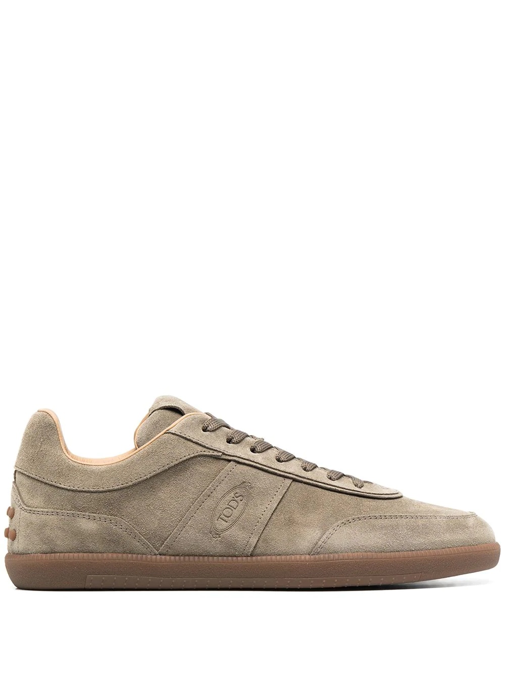 panelled low-top sneakers - 1