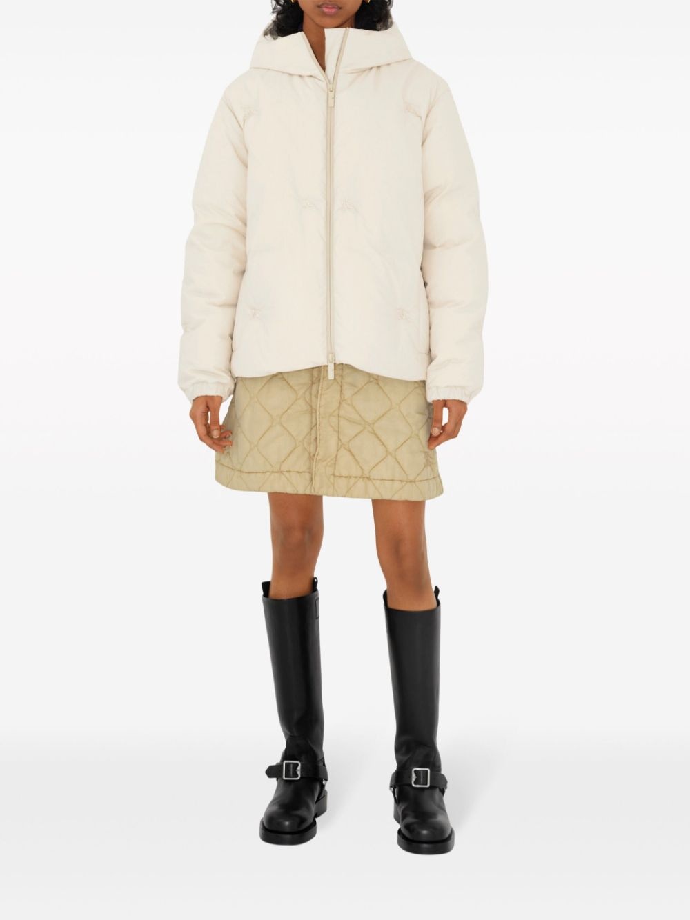 diamond-quilted miniskirt - 2